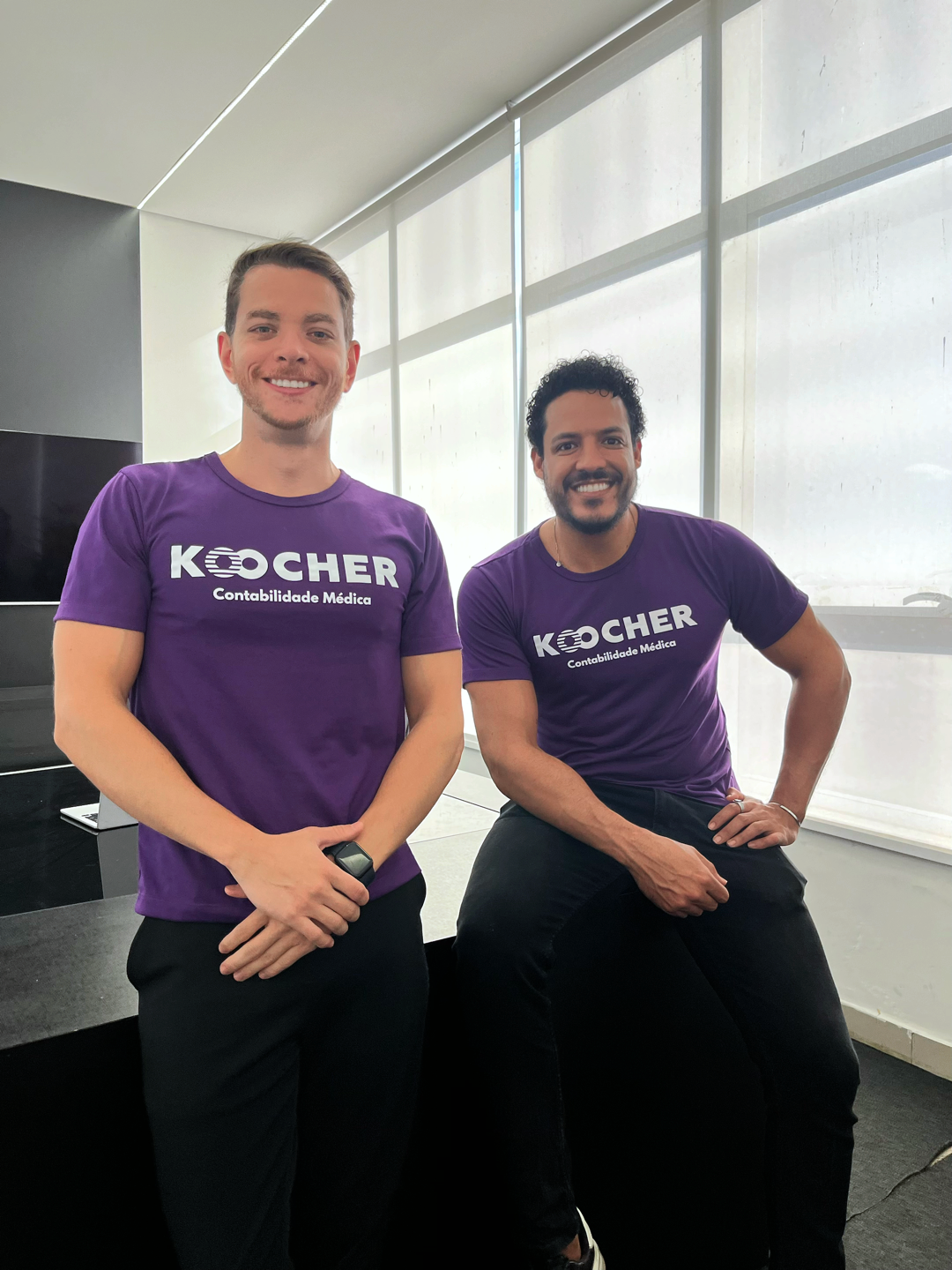 Fernando Rocha e Guilherme Thadeu, fundadores da Koocher